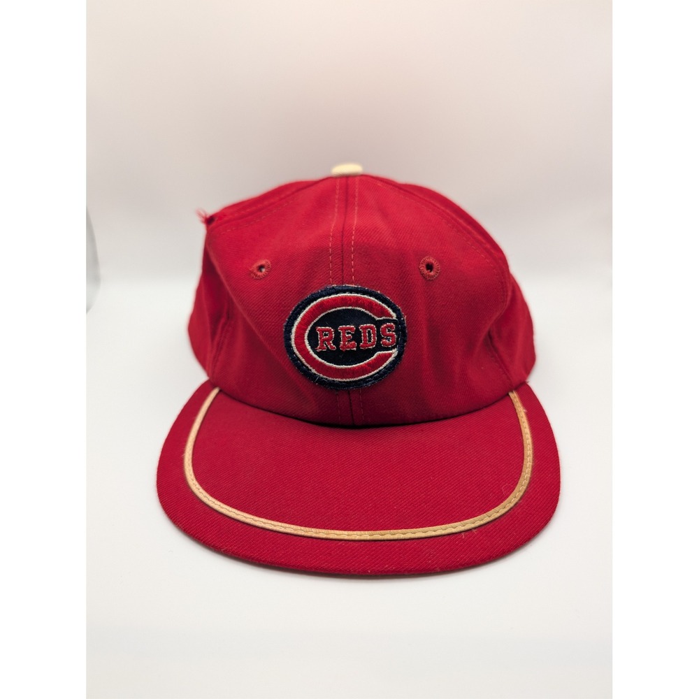 Unbranded Cincinnati Reds Hat Mens OSFM Red Vintage MLB Baseball Cap Distressed